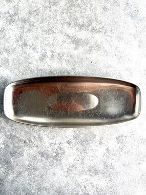 Vintage Alessi 18/8 Italy Stainless Serving Dish Tray